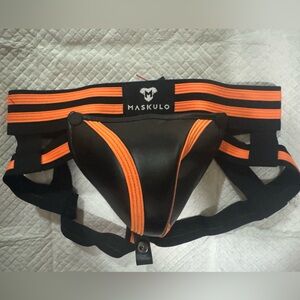 Maskulo Youngero Neon Orange Jockstrap.JS110-16-L